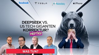 China Deepseek vs. US Tech Giganten Korrektur?  |  Microsoft | META Platforms | Tesla | Apple