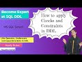 Checks and Constraints in SQL using Check and Like Operators | learn SQL using MS SQL Server