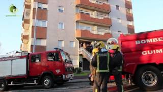 Incêndio em apartamento na Quintã provoca dois feridos
