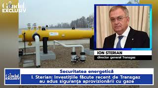 Ion Sterian, directorul Transgaz:„Sunt gaze, nu vor fi probleme în niciun fel, nici la -20 de grade”