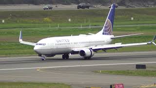 United Boeing 737-800 Landing