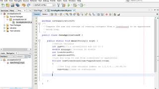 Compute the sum and average of running integers in Java