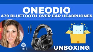 OneOdio A70 Bluetooth Over Ear Headphones, Wireless Headphones w/ 72H Playtime, Hi-Res, UNBOXING