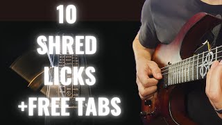 Play Faster and Cleaner: 10 Shred Guitar Licks with Free Tabs