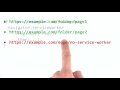 Service Worker Scope