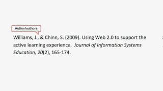 KU Libraries - APA Journal Citations