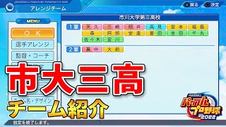 【ダイヤのA】市大三高メンバー紹介します【パワプロ2022】