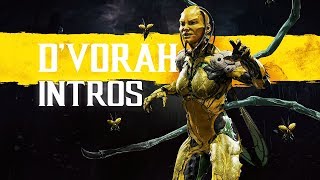 Mortal Kombat 11 ALL D'VORAH Intros (Dialogue & Character Banter) MK11