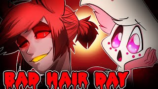 【Hazbin Hotel Comic Dub】BAD HAIR DAY! (Alastor, Angel Dust, Husk)