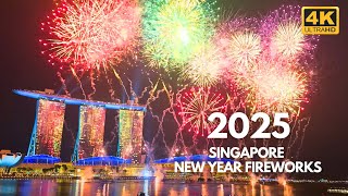 Singapore New Year Fireworks 2025 | Marina Bay Sands