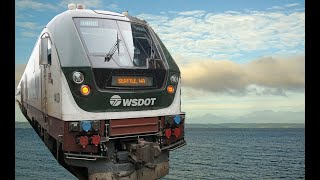 Amtrak Cascades from US to Canada 西雅图到温哥华的国际列车 一地两检