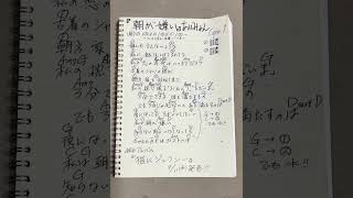 『朝が嫌い』あいみょんさんの新曲を耳コピして、歌詞とギターコード🎸付けてみました(｀・ω・´)