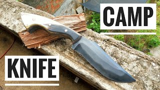 Knife Making -  Making a Camp Knife With Hamon Technique