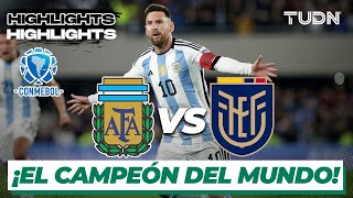 ¡Con GOLAZO de Messi! | HIGHLIGHTS - Argentina vs Ecuador | CONMEBOL-Eliminatoria 2023 | TUDN