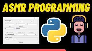 ASMR Programing - Python Tkinter Data Entry - No Talking