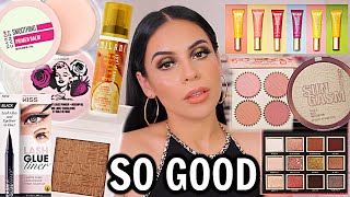 NEW DRUGSTORE MAKEUP TESTED: FULL FACE OF FIRST IMPRESSIONS + WEAR TEST! *new holy grail products*