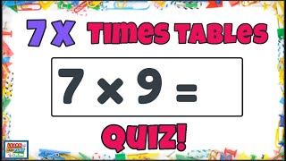 7 Times Tables Quiz /Multiplication Practise for Kids