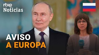 RUSIA: PUTIN ADVIERTE de "GRAVES CONSECUENCIAS" si UCRANIA usa ARMAMENTO de la OTAN | RTVE Noticias