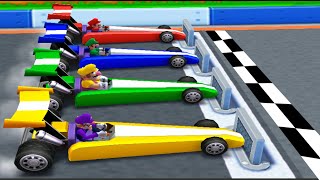 Mario Party: The Top 100 - All Racing Minigames Mario Vs Luigi Vs Wario Vs Waluigi