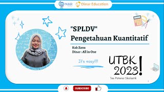 17. Materi SPLDV UTBK DALAM 13 MENIT | Persiapan Pengetahuan Kuantitatif TPS UTBK