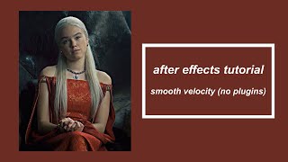 after effects tutorial | smooth velocity (timewarp) without plugins