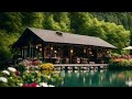 🎷alpine serenade 4k jazz retreat by the mountain lake. 4k relaxingjazz saxophoneserenade