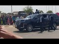 welcoming of h.e. president bassirou diomaye faye at banjul international airport