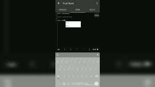 Fruit Bowl Problem Solution in Python || Sololearn