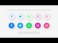 Social Media Icons Hover Effect using HTML & CSS | Font Awesome Icons