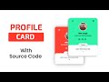 How to Create Profile Card in Html and Css | Crown Coder