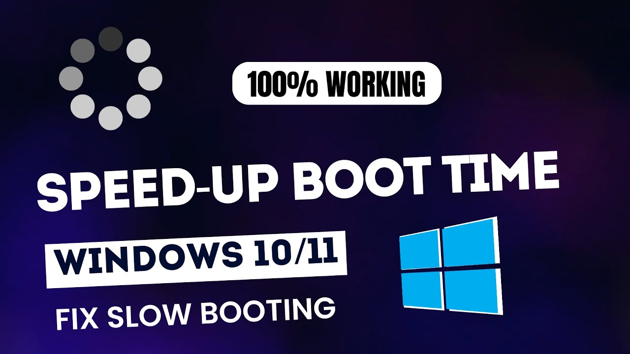 How To Speedup Boot Time In Windows 10/11 | Fix Slow Boot (NEW FIX ...