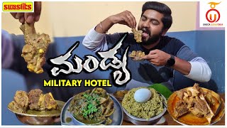 Enjoy Mandya Style Badoota @Mandya Military Hotel, Bengaluru | Kannada Food Review | Unbox Karnataka