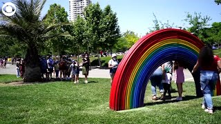 WEB EXTRA: Giant Sculptures At Art Exhibit In Santiago, Chile