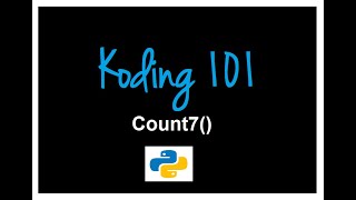 Coding Exercises for Beginners: Count7