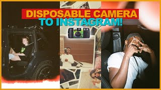 How to get DISPOSABLE PICTURES onto your PHONE \u0026 INSTAGRAM! (like David Dobrik @davidsdisposable)