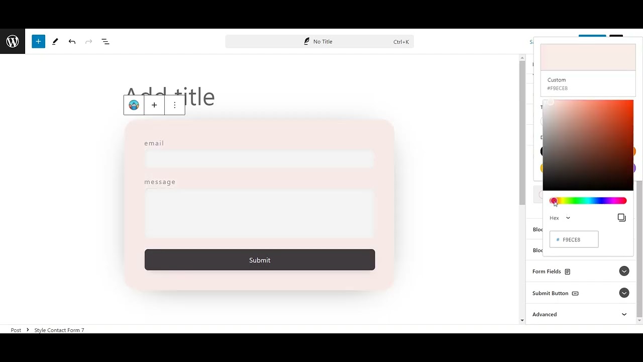 Block Background Youtube