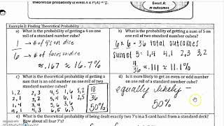 11.2 Probability (Algebra 2)