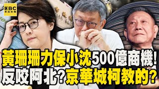 黃珊珊全力穩住沈慶京「保500億商機」不是為柯文哲？！用「台灣省法規」：違法全都北市府教的？！【關鍵時刻】@ebcCTime