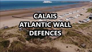 FRANCE CALAIS DRONE,  ATLANTIC WALL DEFENCES, NAZI BUNKERS DRONE FOOTAGE