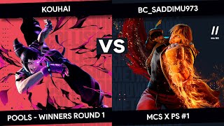 MCS x PS #1 - Kouhai (Juri) vs BC_Saddimu973 (Ken) - Pools - Winners Round 1