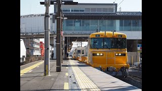 キヤE195系 ST-20編成+ST-21編成 青梅線試運転 牛浜駅通過