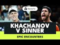 Jannik Sinner & Karen Khachanov's EPIC Encounters So Far | Melbourne & Miami Highlights