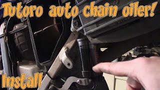 Tutoro automatic motorcycle chain oiler! Pro Kit and install.