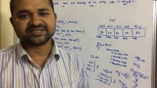 C Program to calculate sum and average of array elements