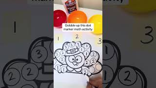 Thanksgiving Fine Motor Activity | Turkey Number Match with Dot Markers