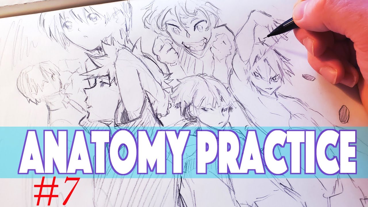 Drawing Anime Anatomy Practice Sketchbook Drawing Anime Manga