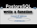 PostgreSQL Function to Convert an IP Address into a Big Int, and from a BIG Int to an IP Address.