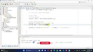Java Part 16 - Java Input Stream using Scanner
