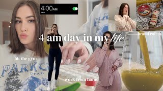 4 AM PRODUCTIVE DAY IN MY LIFE | morning routine, gym, wfh, errands \u0026 more