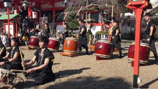 魁 太鼓集団烈火 2017/1/1 中島惣社